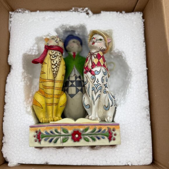 Jim Shore Caroling Cats Figurine Christmas Collectible Heartwood Creek with Box - Picture 9 of 12